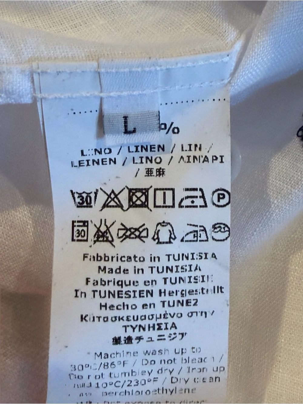 40weft Cream Button-Down Shirt with Black Embroidered Dots